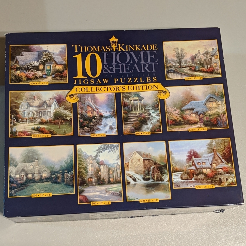 Thomas Kinkade 10 puzzle collection